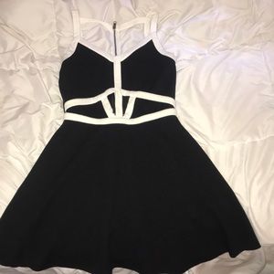 Black and white dress